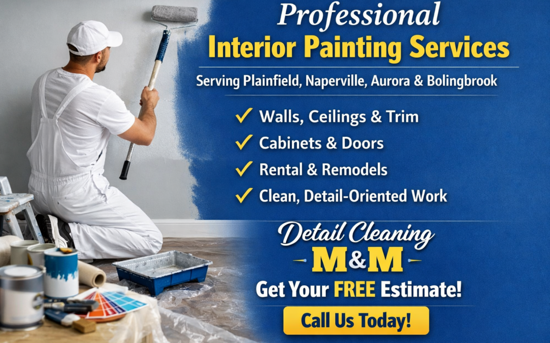 Professional Painting by Detail Cleaning M&M Serving Naperville, Aurora, Oswego & Bolingbrook