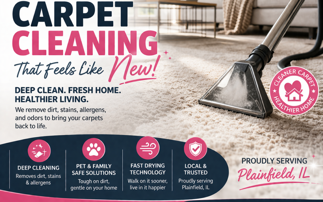 Carpet Cleaning Tips in Plainfield, IL: How to Keep Your Carpets Looking Fresh Year-Round