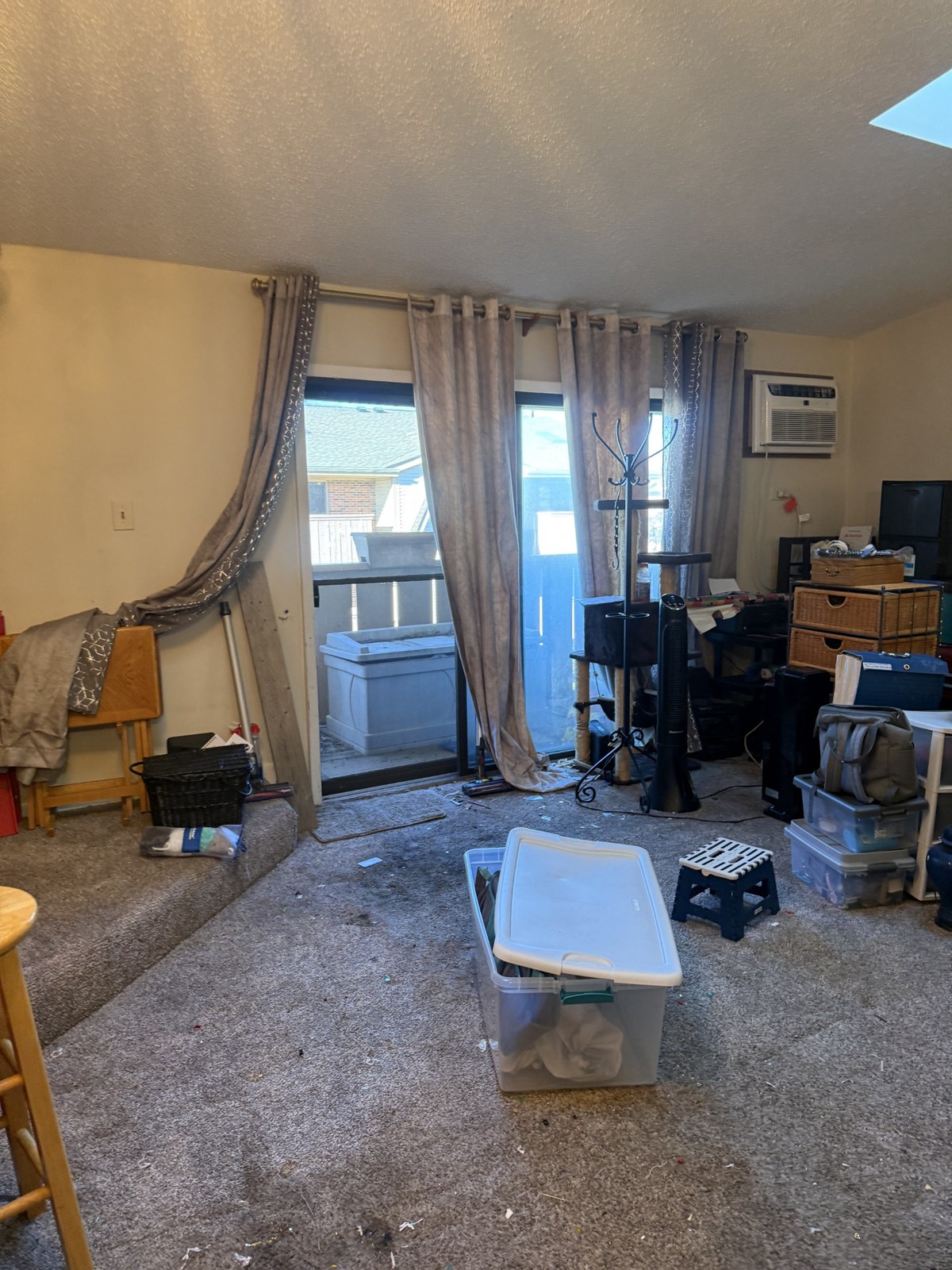 Heavy household clutter before professional hoarding cleanup