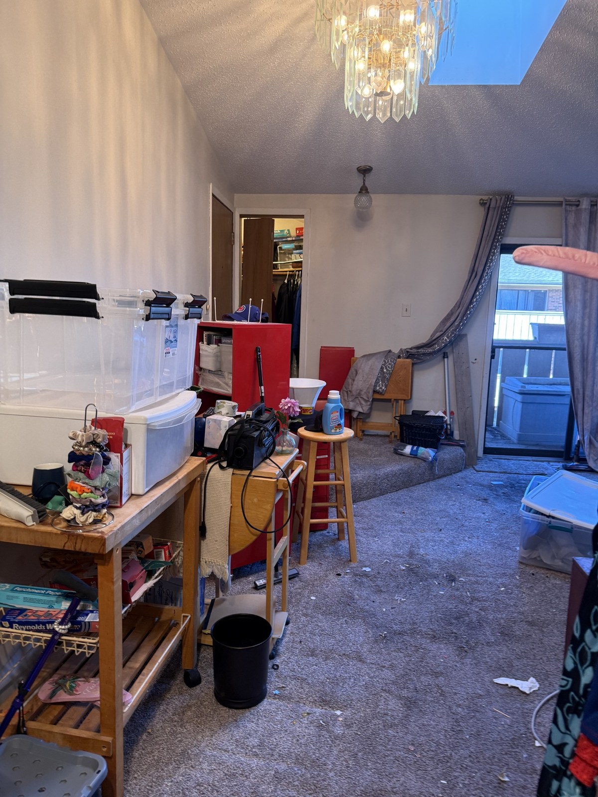 Living space after major decluttering progress